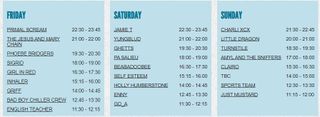 Glastonbury Festival 2022 John Peel Stage lineup