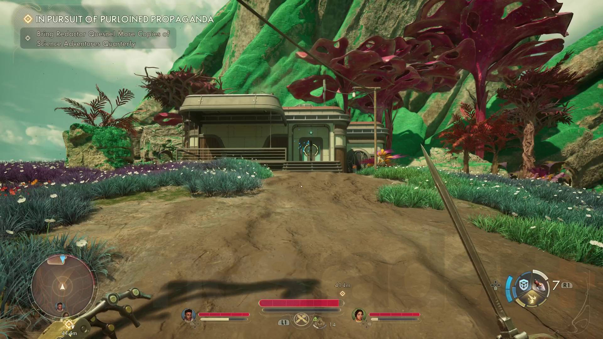 The Outer Worlds 2 In Pursuit of Purloined Propaganda house on the hill containing volume 9