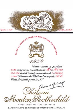 Mouton Rothschild 1958