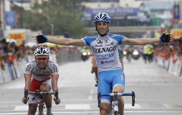 Marco Canola (Colnago-CSF) timed his sprint well.
