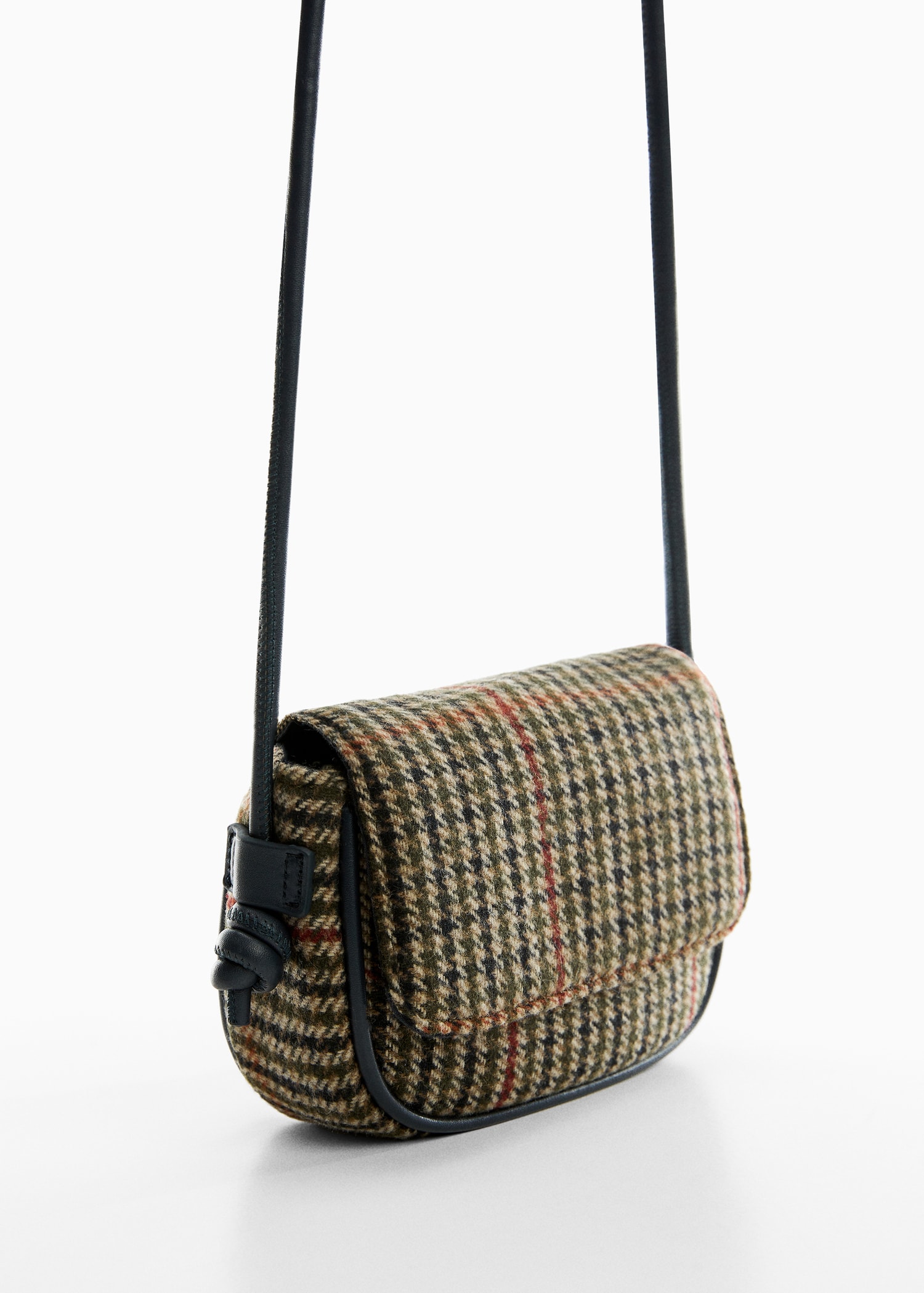 Houndstooth Pattern Contrast Bag - Kids | Mango Niger