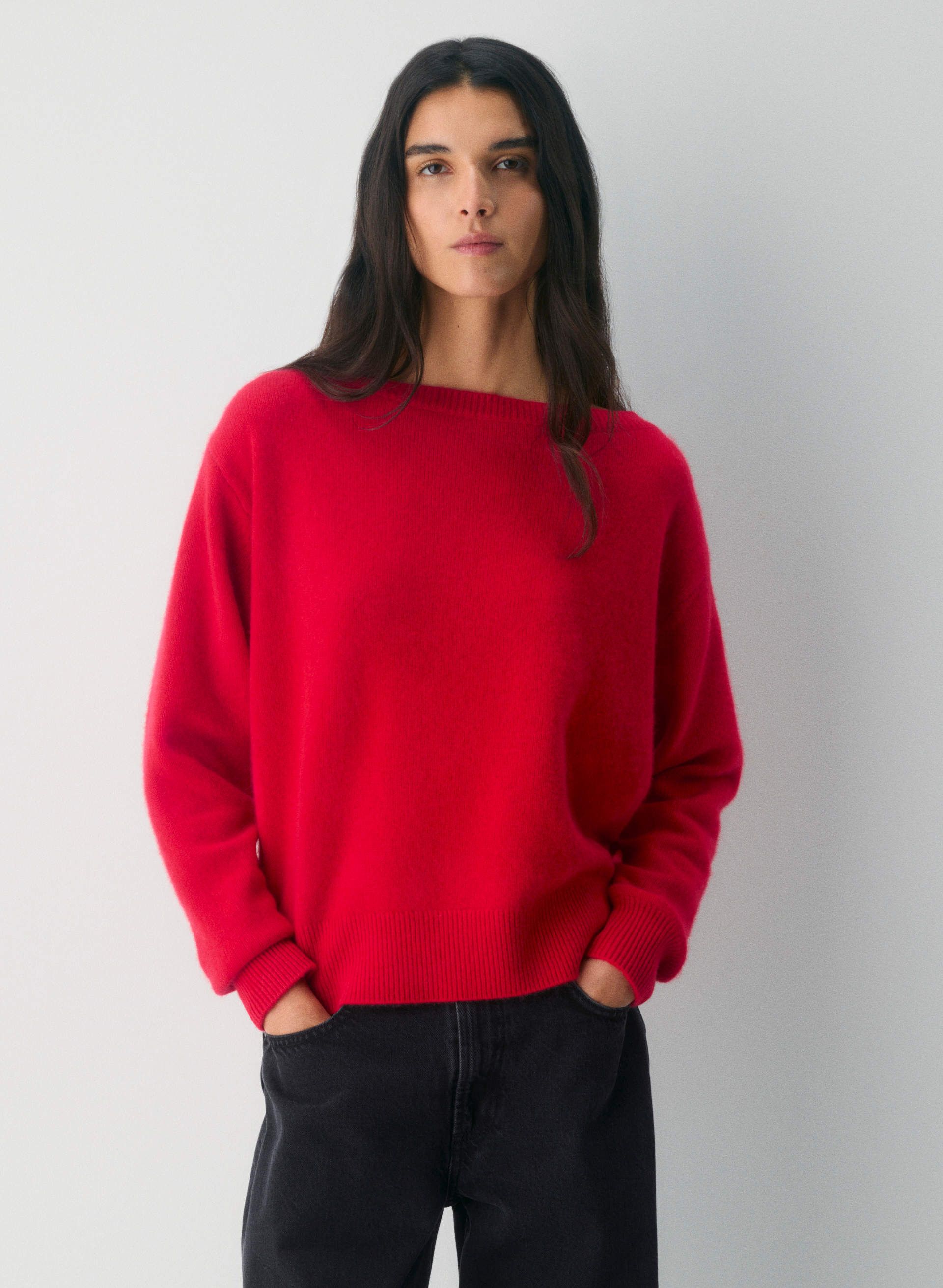 Aritzia, Essential Cashmere Relaxed Boatneck Sweater