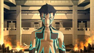 Promotional screenshot of Shin Megami Tensei III HD gameplay
