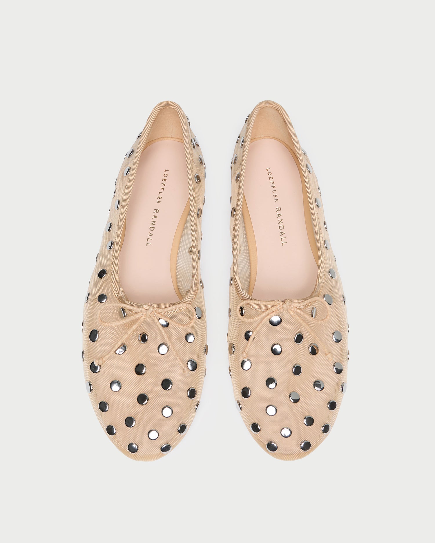 Landon Caramel/silver Mesh Ballet Flat - Caramel/silver / 5