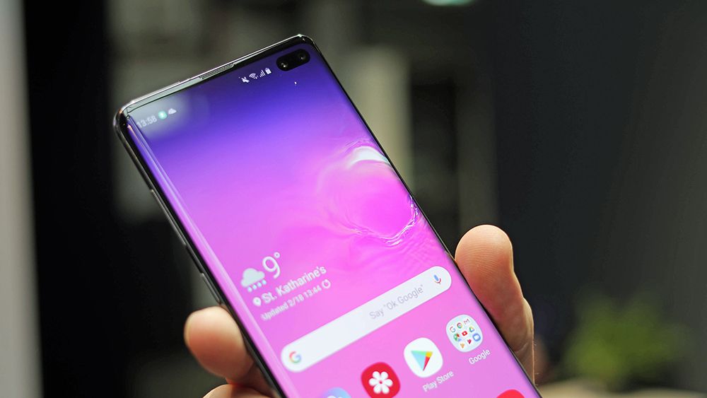 The Samsung Galaxy S10 Plus. Image Credit: TechRadar