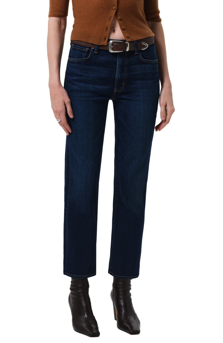 Caia High Waist Ankle Straight Leg Jeans