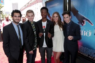 Director Dave Green, Reese Hartwig, Brian "Astro" Bradley, Ella Linnea Wahlestedt and Teo Halm attend as Relativity Media presents the world premiere of "Earth To Echo" during The LA Film Festival at Regal Cinemas L.A. Live in Los Angeles, CA on Saturday, June 14, 2014.