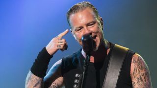 James Hetfield of Metallica onstage in 2013