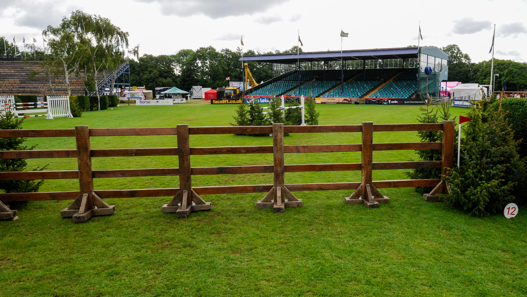 Derby rails at fence 12