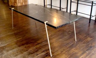 Long monochrome table