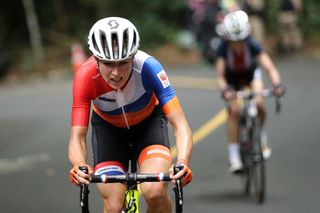 Annemiek van Vleuten in the women's road race at the Olympic Games