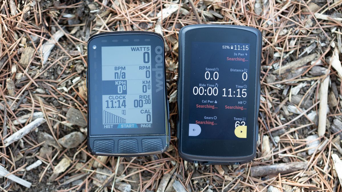 Wahoo Roam v2 side by side with Hammerhead Karoo 2