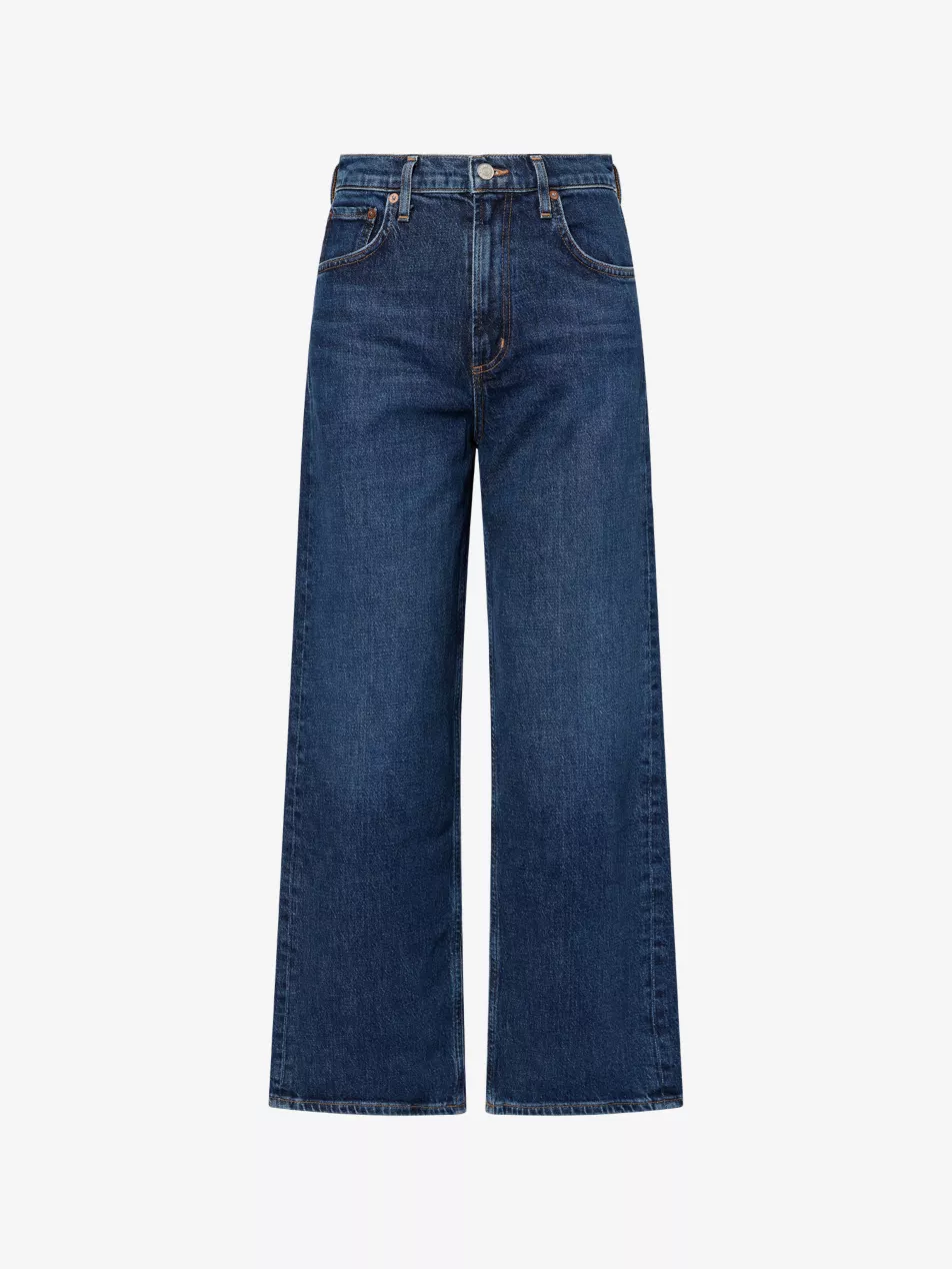 Ren Wide-Leg Stretch-Denim Jeans - 23