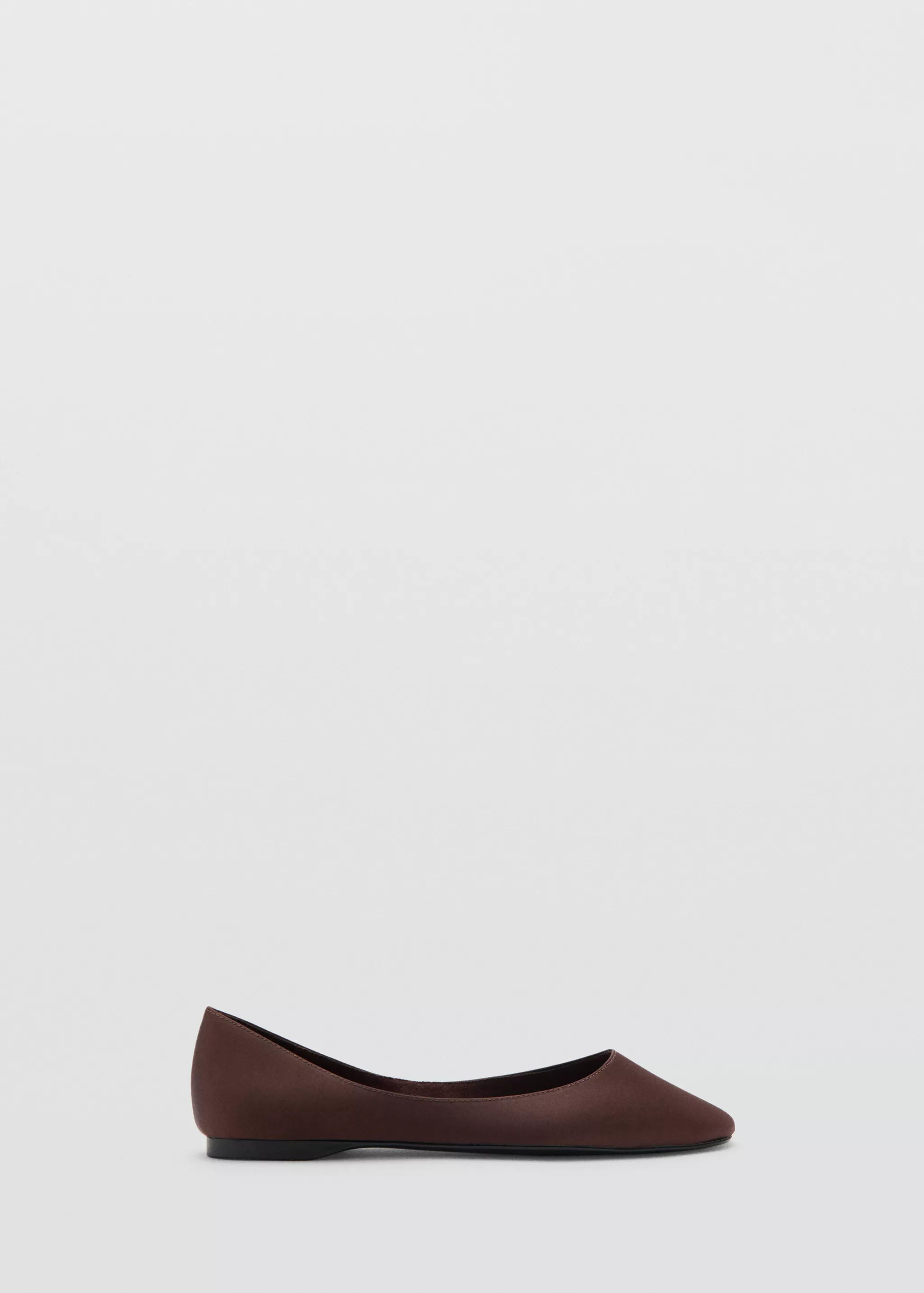 Satin Ballerina Flat - Women | Mango Usa