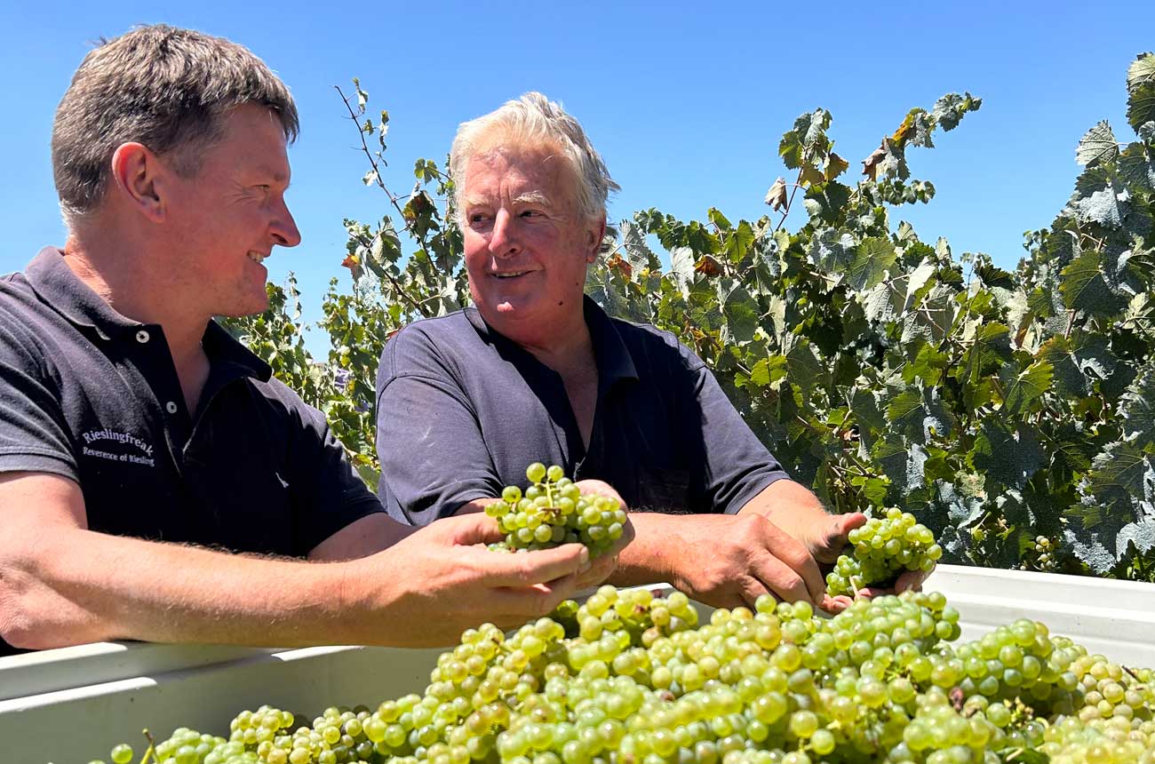 John Hughes and his father Richard Hughes