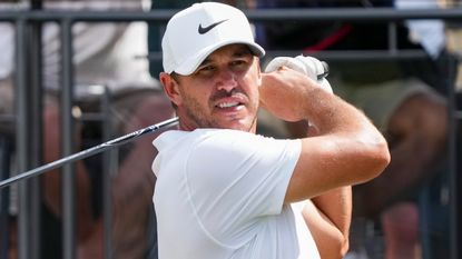 Brooks Koepka takes a shot at the 2022 Team Championship in Florida 