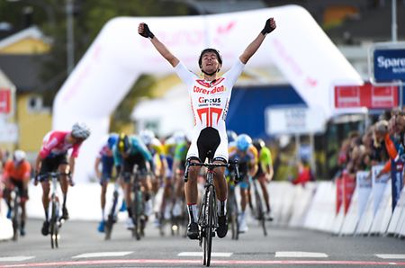 Adam Toupalik gave Corenden-Circus their second win of the Arctic Race of Norway