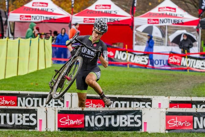Durrin flies through the barriers at a pace no one else could match