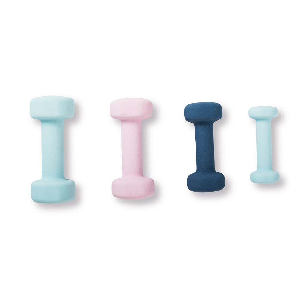 pastel colour dumbbells