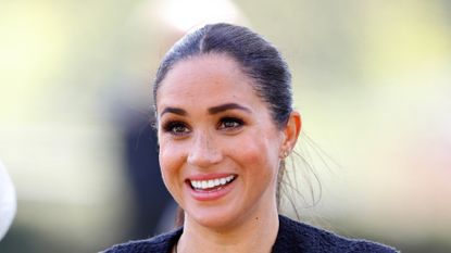 Meghan Markle wears leather trousers and high ponytail in 'biker chic' look 