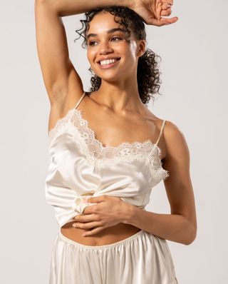 Silk Lace Camisole Cream