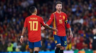 Sergio Ramos Thiago Alcantara Spain World Cup 2022 squad