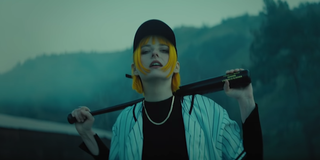 Tessa Violet as Alice Cullen in Twilight baseball scene, Games music video