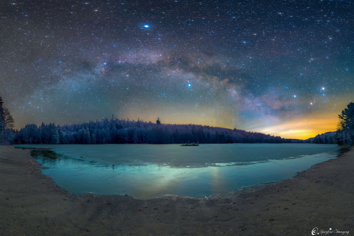 Astrophotographer Matt Pollock took this image of the Milky Way on March 3, 2016, from Cherry Plain State Park in Petersburg, New York.