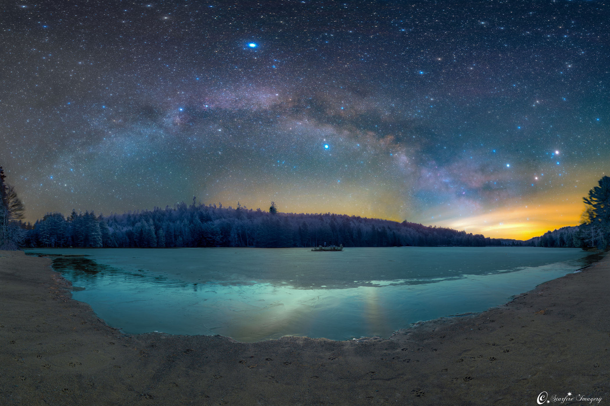 milky way galaxy middle