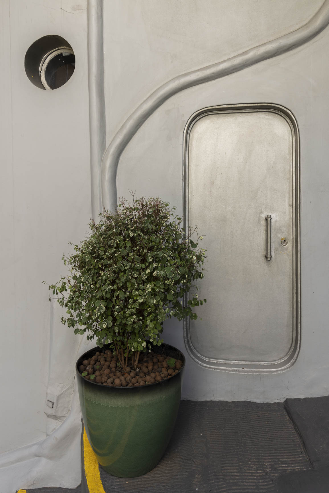 exterior view of Eduardo Longo's Casa Bola at Aberto5 in Sao Paulo