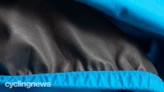 Rapha Pro Team Insulated Gore-Tex Rain Jacket detail showing back of Paclite plus