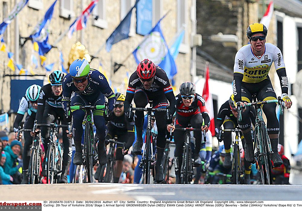 Dylan Groenewegen (LottoNL-Jumbo) wins Tour de Yorkshire stage 1