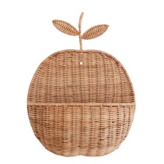 An Urban Outfitters Connected Goods Apple Wall Basket