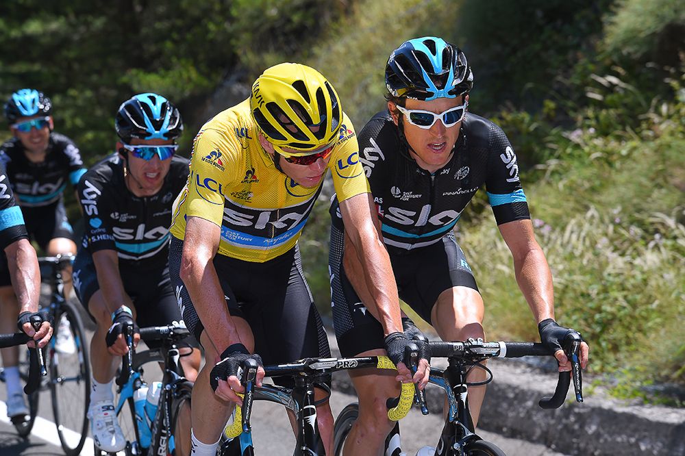 Team Sky's Chris Froome and Geraint Thomas