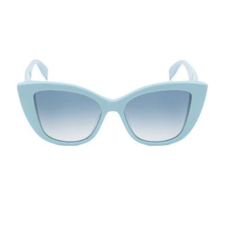 alexander mcqueen blue cat eye sunglasses 