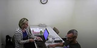 Tammy Lee conducting a polygraph test with Chris Watts