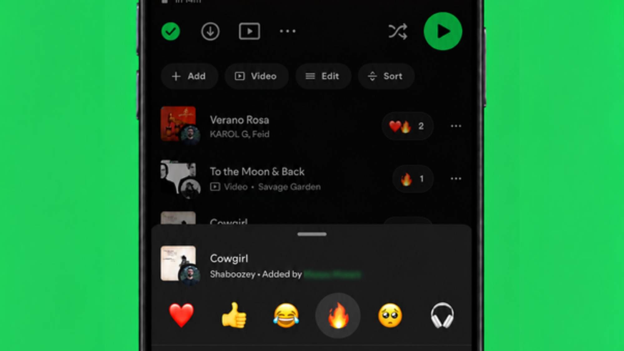 Spotify's new Track Reactions update gives you yet more ways to judge your friends' music taste in Collaborative Playlists — but I'd like the emoji list to be even more brutal
