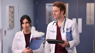 Will Halstead and Nellie Cuevas in Chicago Med Season 8