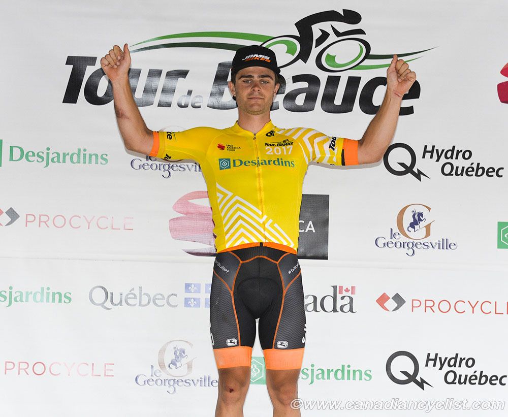 Alec Cowan (Silber Pro Cycling) holds onto the lead for one more day