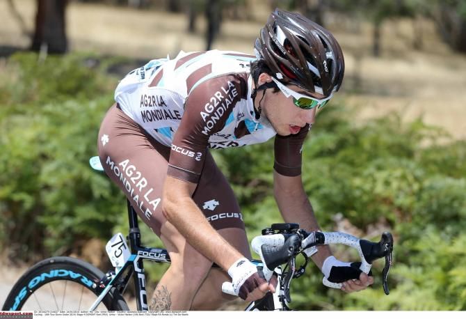 Axel Domont (Ag2r-La Mondiale) on the attack.