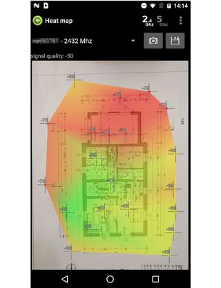 WiFi Heat Map app