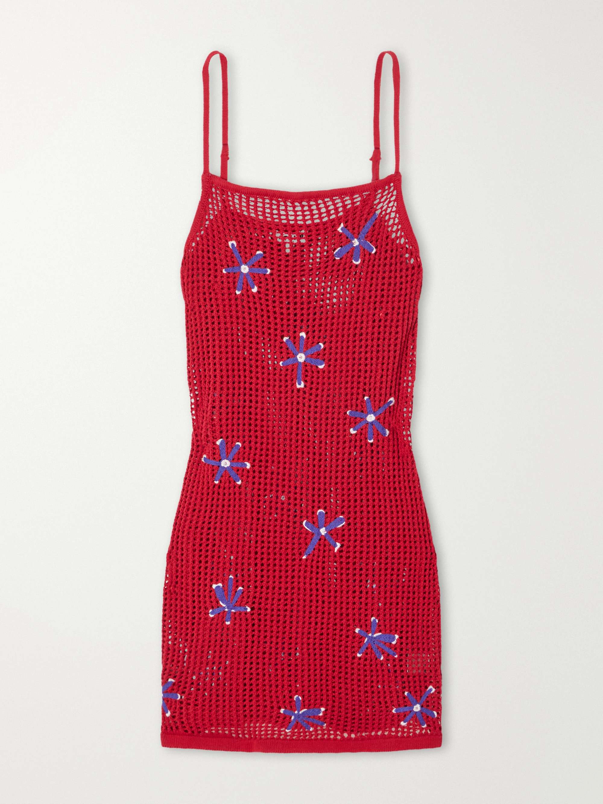 Rio Crocheted Cotton Mini Dress