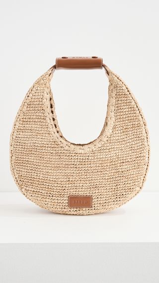 Staud Moon Raffia Tote Bag