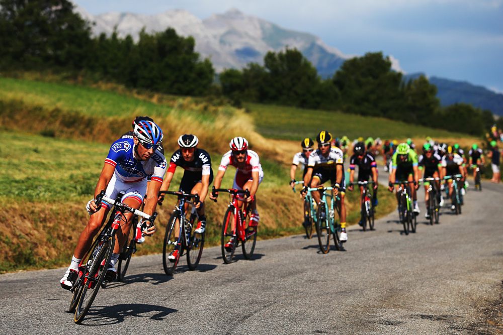 Thibaut Pinot (FDJ) leads the pack