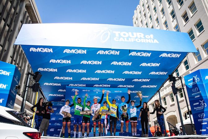 All the jersey winners from both the women's and men's races in California