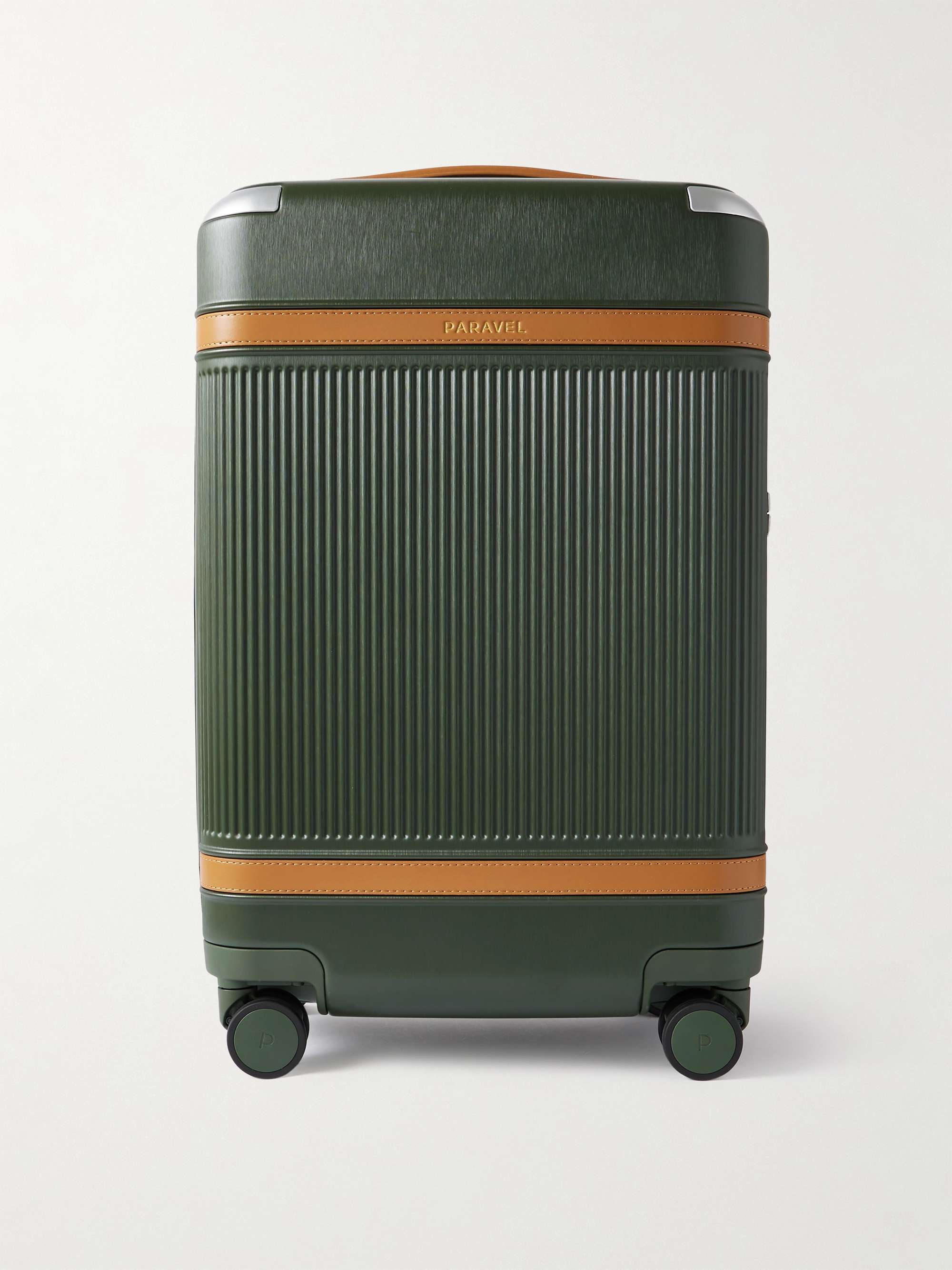 Aviator Carry-On Plus Vegan Leather-Trimmed Recycled Hardshell Suitcase