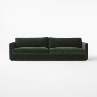 green velvet sofa 