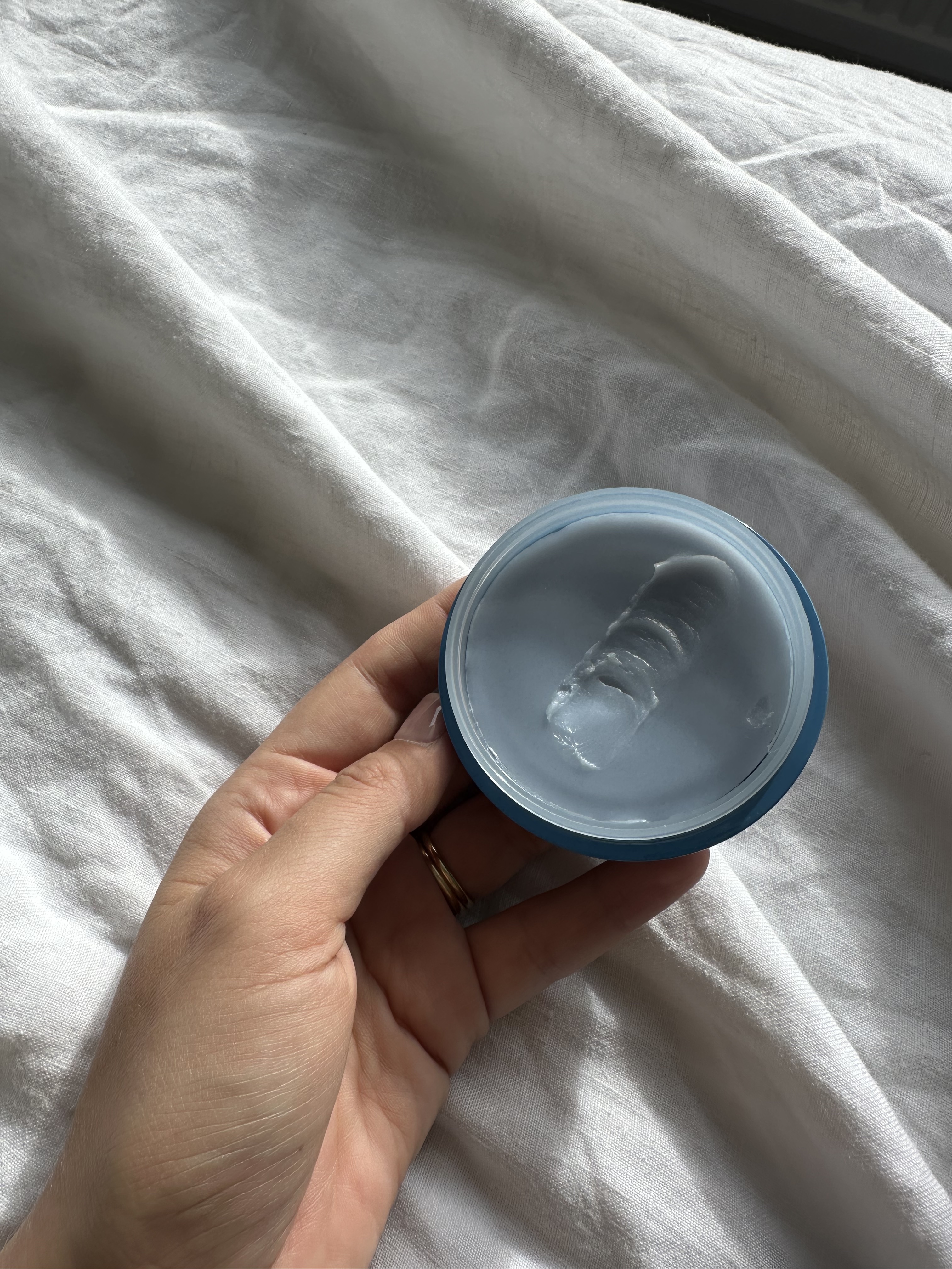 Shannon Lawlor holding Tatcha Cleansing Balm