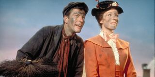 Dick Van Dyke and Julie Andrews in Mary Poppins