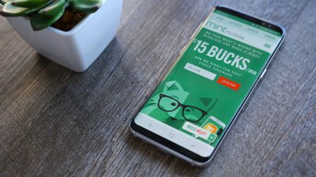 Mint Mobile website on an Android phone